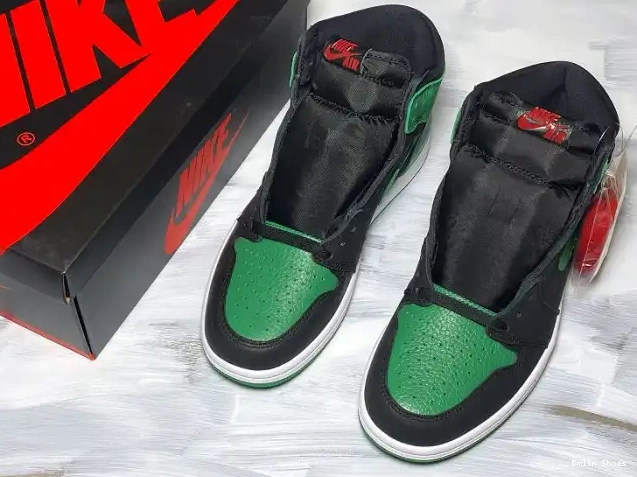 Bmlin Shoes 1 555088-030 Pine Green Air Jordan High 0522